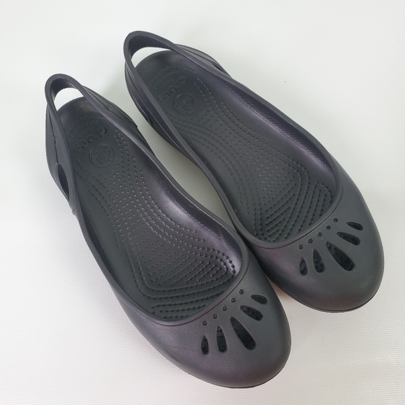 CROCS Shoes - CROCS Slingback Slip On Ballet Flats EUC!